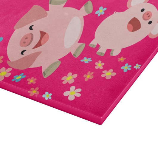 Twee Cartoons in het voorjaar van het snijvlak Snijplank (Hoek)