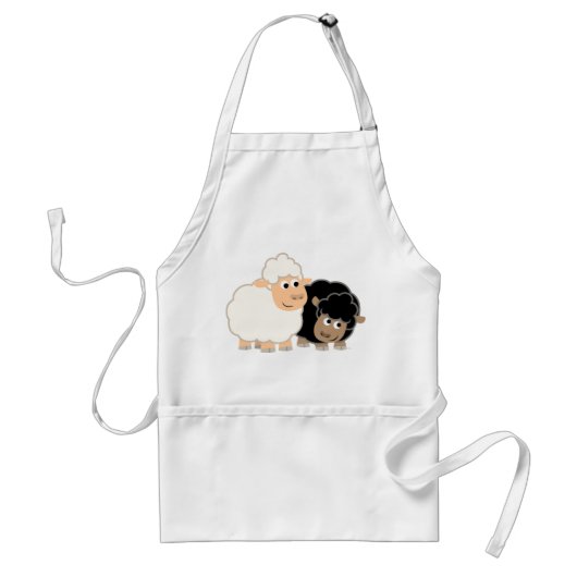 Twee Cartoons koken pron Standaard Schort (Voorkant)