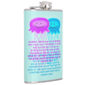 Twee Cartoons kwallen Heupfles (Rechts)