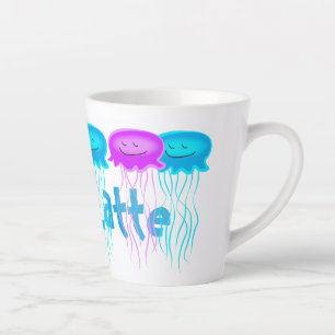 Twee Cartoons kwallen Latte Mok