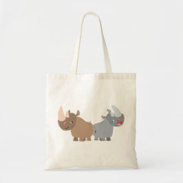 Twee Cartoons Rhinos Bag Tote Bag