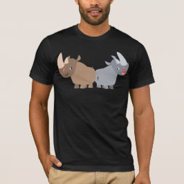 Twee Cartoons Rhinos T-Shirt
