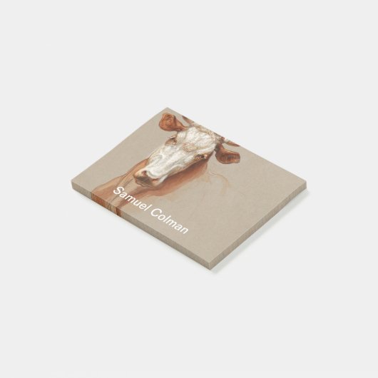 Twee Cattle-studies (1876) van Samuel Colman. Post-it® Notes (Schuin)