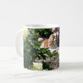 Twee Cavaliers in de mok van de tuin (Voorkant links)