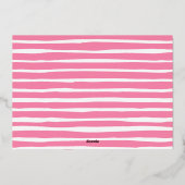 Twee cellen | Zomzonnige zondags Folie Uitnodiging (Achterkant)