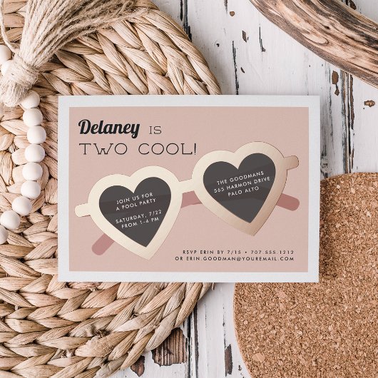 Twee cellen | Zomzonnige zondags Folie Uitnodiging