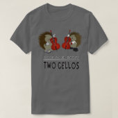 twee cellos t-shirt (Design voorkant)