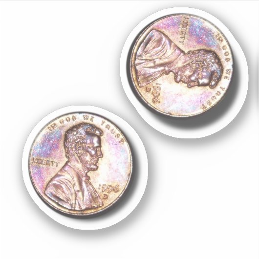 Twee cent centen sticker (Voorkant)