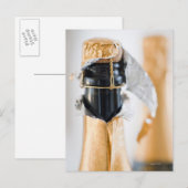 Twee champagneflessen briefkaart (Voorkant / Achterkant)