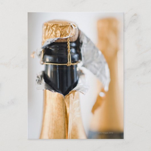 Twee champagneflessen briefkaart (Voorkant)