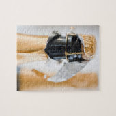 Twee champagneflessen legpuzzel (Horizontaal)