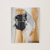 Twee champagneflessen legpuzzel (Verticaal)