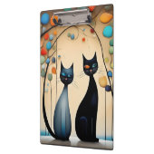 Twee charmante katten klembord (Links)