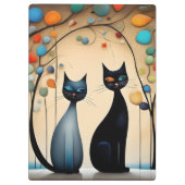 Twee charmante katten klembord (Achterkant)