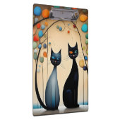 Twee charmante katten klembord (Rechts)