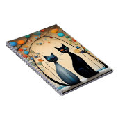 Twee charmante katten notitieboek (Rechterzijde)
