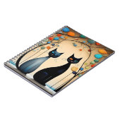 Twee charmante katten notitieboek (Linkerzijde)