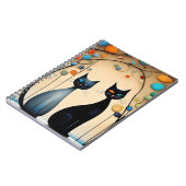 Twee charmante katten notitieboek (Linkerzijde)
