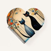 Twee charmante katten notitieboek (Voorkant)