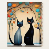 Twee charmante katten planner (Achterkant)