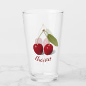 Twee Cherries Design Drink glastrommel Glas (Achterkant)