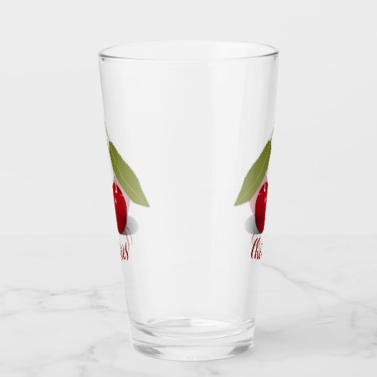Twee Cherries Design Drink glastrommel Glas (Rechts)
