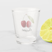 Twee Cherries Design Shot Glass Glas (Achterkant)