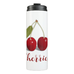 Twee Cherries Design Thermal Tumbler Thermosbeker