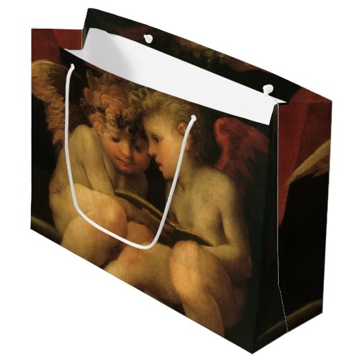 Twee cherubs lezend van Rosso Fiorentino, engelen Groot Cadeauzakje (Voorkant Gekanteld)