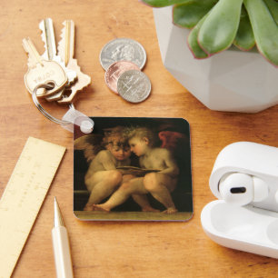 Twee cherubs lezend van Rosso Fiorentino, engelen Sleutelhanger
