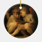 Twee Cherubs Lezing door Rosso Fiorentino, Angels Keramisch Ornament (Achterkant)