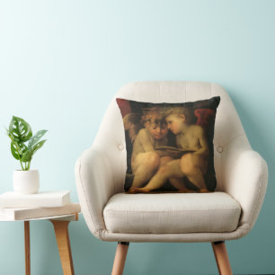 Twee Cherubs Lezing door Rosso Fiorentino, Angels Kussen