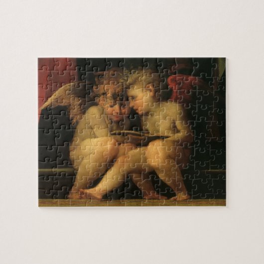 Twee Cherubs Lezing door Rosso Fiorentino, Angels Legpuzzel (Horizontaal)