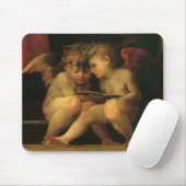 Twee Cherubs Lezing door Rosso Fiorentino, Angels Muismat (Met muis)
