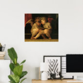 Twee Cherubs Lezing door Rosso Fiorentino, Angels Poster (Thuiskantoor)