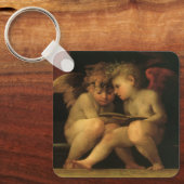 Twee Cherubs Lezing door Rosso Fiorentino, Angels Sleutelhanger (Voorkant)