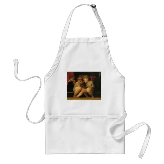Twee Cherubs Lezing door Rosso Fiorentino, Angels Standaard Schort (Voorkant)