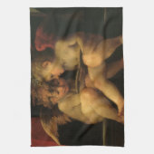 Twee Cherubs Lezing door Rosso Fiorentino, Angels Theedoek (Verticaal)