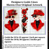 Twee Chic Steampunk Vrouwen In Rode CH4 Decoupage Tissuepapier