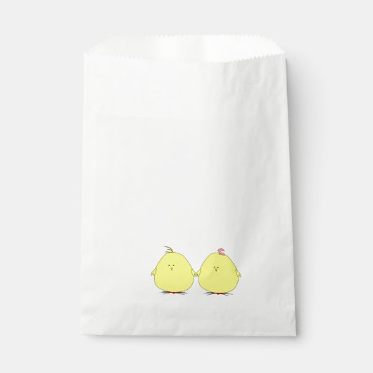 Twee Chicks Favor Bags Bedankzakje (Voorkant)