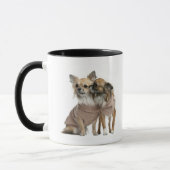 Twee Chihuahuas verkleed (2 jaar oud) Mok (Links)
