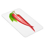 Twee chillies met blad magneet (Rechterzijde)