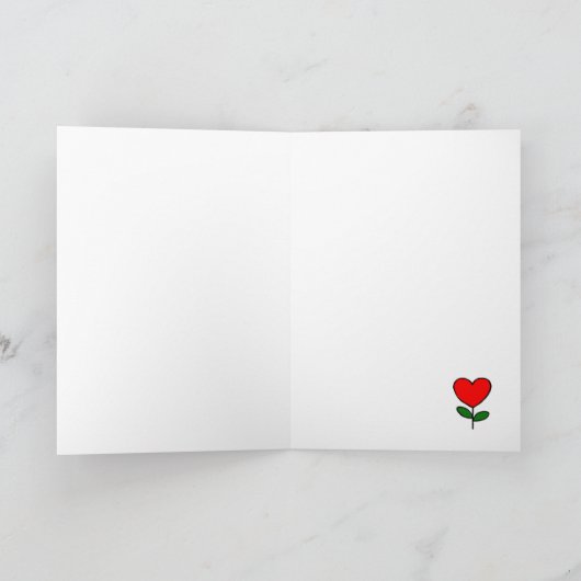 Twee Chocolade Labradors met Liefde Cartoon Kaart (Binnen)