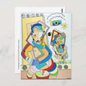 "Twee cijfers: O en Ru" door Ruchell Alexander Briefkaart (Voorkant / Achterkant)