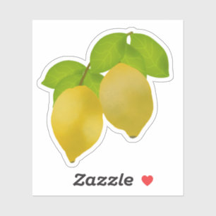 Twee citroen sticker