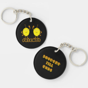 Twee citroenen sleutelhanger