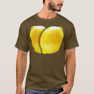 Twee citroenen vormen een hart liefde veggies gaan t-shirt