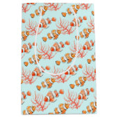 Twee clownvissen of anemenvis met koraalwaterverf medium cadeauzakje (Voorkant)