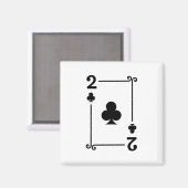 Twee clusters Suite Afspeelkaarten Modern 2 Magneet (Voorkant / Achterkant)