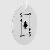 Twee clusters Suite Afspeelkaarten Modern 2 Ornament (voorkant)